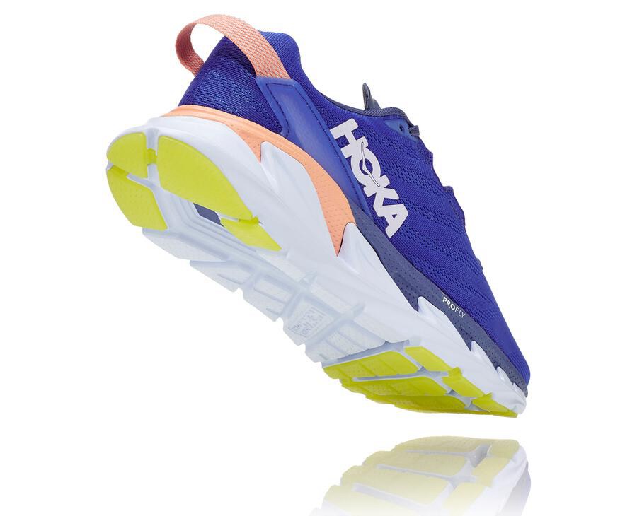 Hoka One One Hardloopschoenen Dames - Elevon 2 - Blauw/Wit - PX0431752